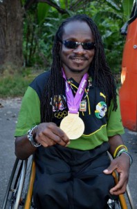 wheelchair athlete w medal